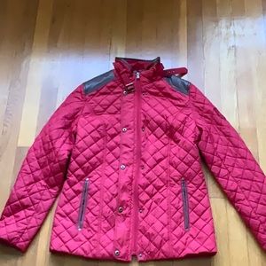 Ralph Lauren Faux-Leather Quilted Coat